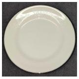 6 Retired Wedgewood Fine China Saucers Silver Ermi