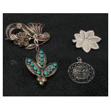 Mixed Silver Pin & Charm Lot