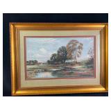 Hand Colored Print Farm JB