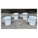 4 Fiesta Periwinkle Blue Mugs B