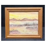 Original Framed Watercolor By Mike Bisceglia