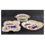 Chinese Inspired Painted 3pc Ceramic Set