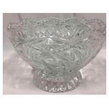 Pinwheel Design Lead Crystal Bowl