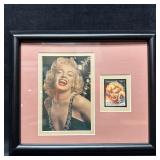 Framed Marilyn Monroe Photograph with Tanzania Com