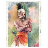 Alice B. Hoffberger Watercolor Portrait Art Print