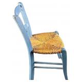 Childs Vintage Wooden And Wicker Chair A