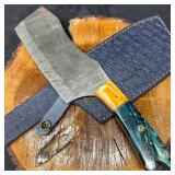 Large MHS Cutlery Cleaver Knife with Textured Blad