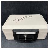 Sentry Safe Portable Locking Cash Box with Key Bei