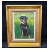 Framed Original Oil On Canvas L.O.M Dated July 199