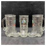 Libbey Glass Walt Disney World 1984 Boot-Shaped Mu