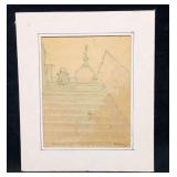 Signed Still Life Drawing