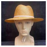 Vintage Straw Hat With Tie