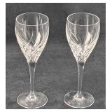 2 Retired Summer Breeze By Waterford Crystal Wine