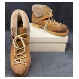 Men's Santoni Brown Suede Boots Size 11