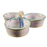 3 Way Serving Pottery Bowl Praise God Rob