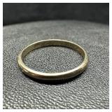 Vintage 14k White Gold Thin Wedding Band