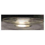 Crystal Serving Dish With Sterling Silver Stem