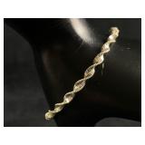 Vintage Sterling Silver Twist Bracelet