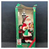 Animated Holiday Creations Scene Santa Claus with