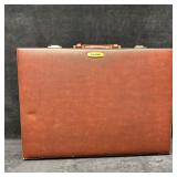 Brown Travelite Leather Briefcase with Combination