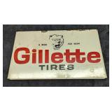 Vintage Gillette Tires Rack Display Stand Sign