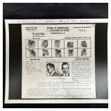 John Dillinger Wanted Poster 1934 DOJ Division of