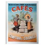 Cafes du Comptoir des Colonies French Reproduction