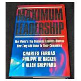 Alan Sheppard Signed Maximum Leadership Hardcover
