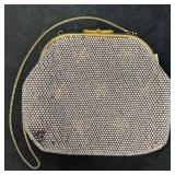 Vintage Beaded Rhinestone Encrusted Bead Clutch La