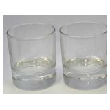 2 Vintage Crown Royal Whiskey Hologram Glasses