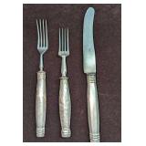 Vintage Sterling Silver Forks And Knife