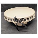 Grace's Teaware White Pedestal Plate Stand With Ri