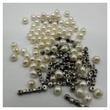 Natural Pearls and Costume Jewelry CZ Bead Accesso