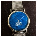 Bombay Sapphire Blue Stainless Steel Silver Tone W