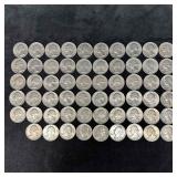 Fifty Nine 59 Coins Washington Quarters Coin Quart