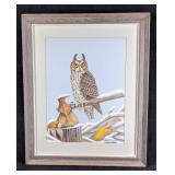 Horned Owl By Karl Karalus