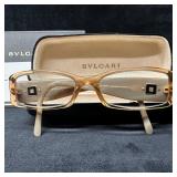 Bvlgari Crystal Temple Rectangle Eyeglasses Italy