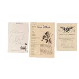 Autographed Doug Leon Atkins & Carl Banks Cards NF