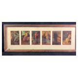 Vintage Framed Illustrations Progression of Life
