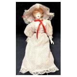 Vintage "The Gibson Girl" Porcelain Doll 16"