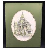 Haas-Lilienthal House Lithograph Signed By Debbie