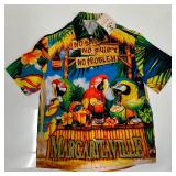 Aloha Margaritaville Tropical Parrot Button Up Shi