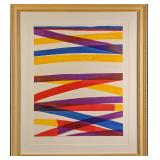 Framed Limited Edition Piero Dorazio Lithograph Pr