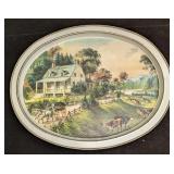 Currier & Ives  American Homestead Summer Tin