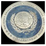 1971 United Nations Peace Sterling Silver Bullion