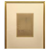 S&N Framed Gunnar Norrman Drypoint Etching Buildin