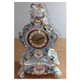 'F62' Vintage Meissen Mantel Porcelain Clock With