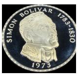 1973 Panama 20 Balboa Sterling Silver Proof Coin