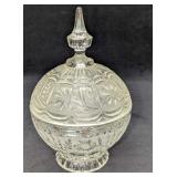 Vintage Crystal Round Ball Shaped Candy Dish