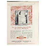 Vintage ADT Alarm Magazine Advertisement